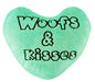 Woofs & Kisses Plush Conversation Heart - Light Green  