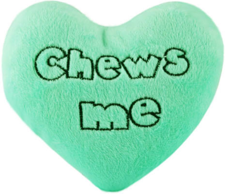 Chews Me Plush Conversation Heart - Light Green  