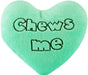 Chews Me Plush Conversation Heart - Light Green  