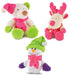 3-Pack Plush Bright Winter Dog Toys -   