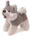 Plush Squeaky Dog Toys - Plush Dog Squeaky Toy, Gray/White  