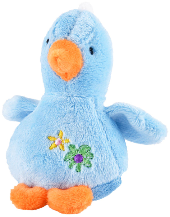 Jeffers 4" Baby Duck Plush Squeak Toy, each - Blue  