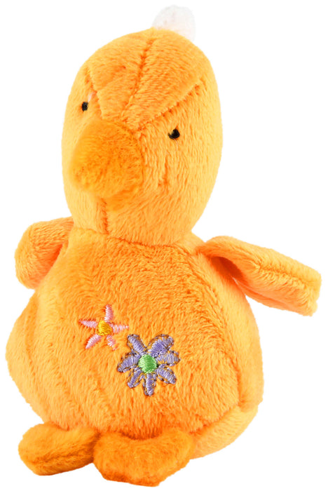 Jeffers 4" Baby Duck Plush Squeak Toy, each - Orange  