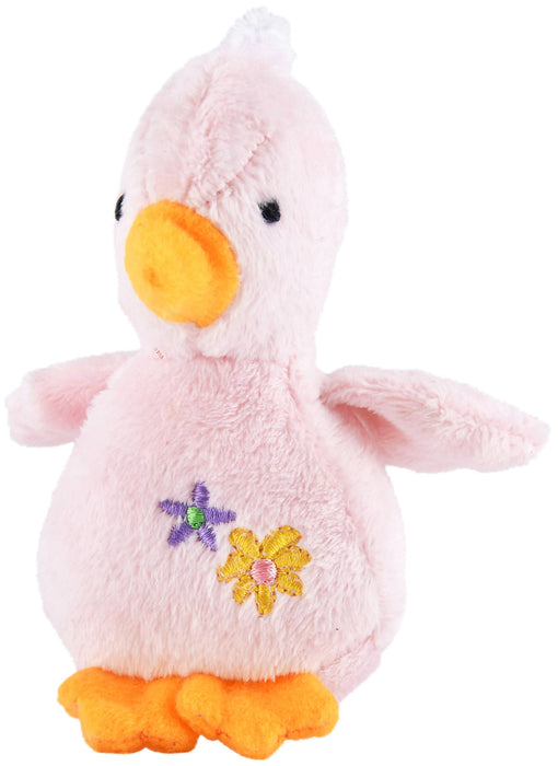 Jeffers 4" Baby Duck Plush Squeak Toy, each - Pink  