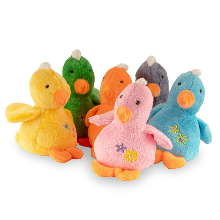 Jeffers 4" Baby Duck Plush Squeak Toy, each - Purple  