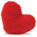 Fleecy Red Heart Dog Toy -   