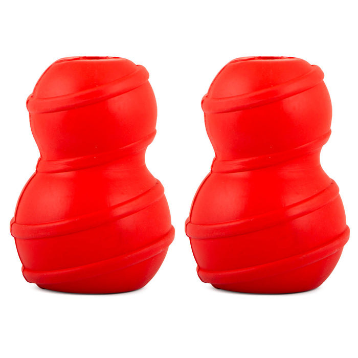 Jeffers Red Classic Stuffable Fetch & Chew Natural Rubber Treat Dispensing Dental Dog Toy