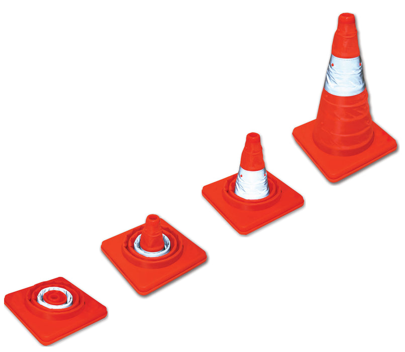 Retractable Safety Cones - Retractable Arena Cone, 15.75"  