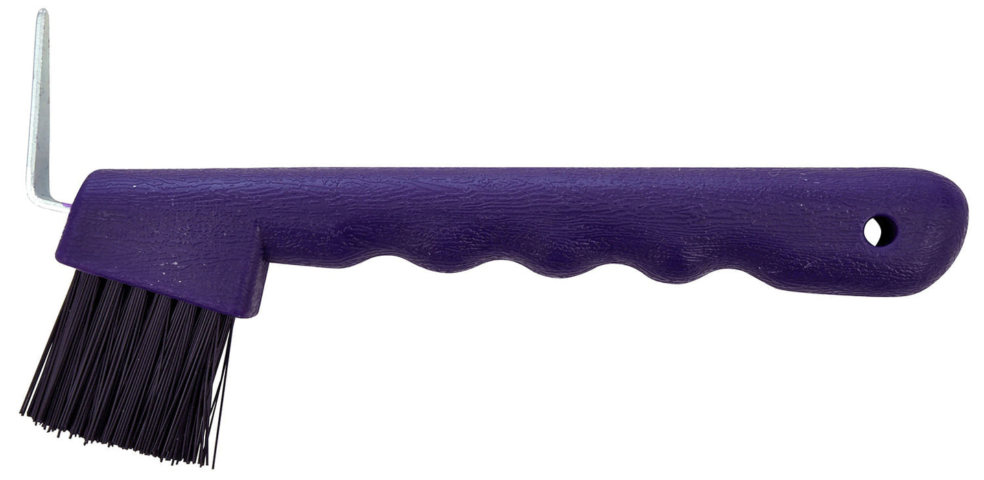 Hoof Pick & Brush  for Horses - Purple  