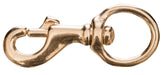 Round Eye Bolt Snaps by Jeffers - 1" x 3-1/2" Solid Brass Bolt Snap  