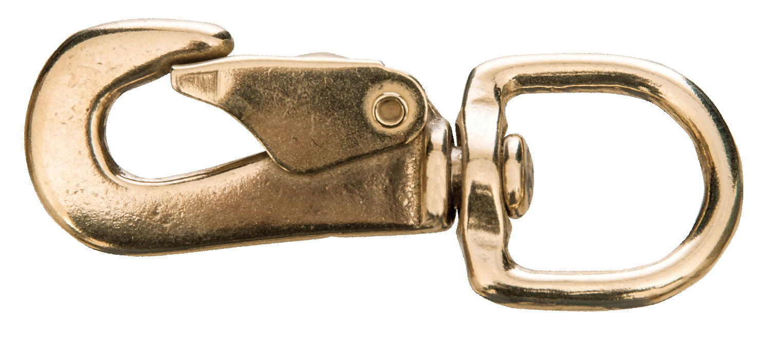 Solid Brass Spring Snap, 3/4" x 3-1/2"L -   