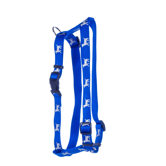 Jeffers Reflective Hound Series 5/8" Harness, 12"-20" - Blue  