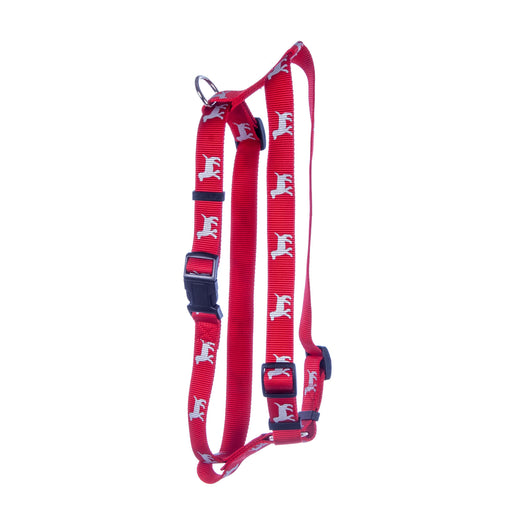 Jeffers Reflective Hound Series 5/8" Harness, 12"-20" - Red  