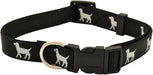 Reflective Hound Series 3/4" Collars, 14"-22" - Black  