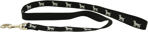 Reflective Hound Series Leash, 1" x 4' - Black  