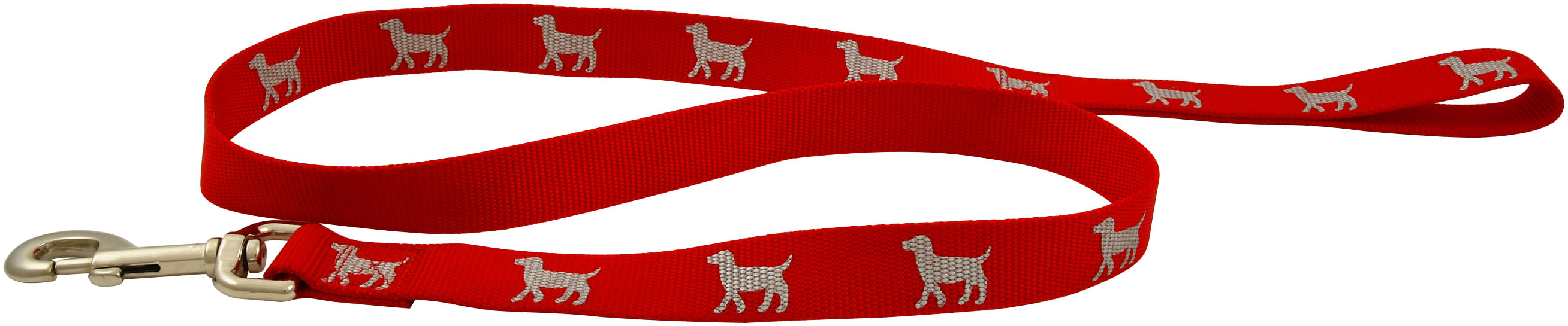 Reflective Hound Series Leash, 1" x 4' - Red  