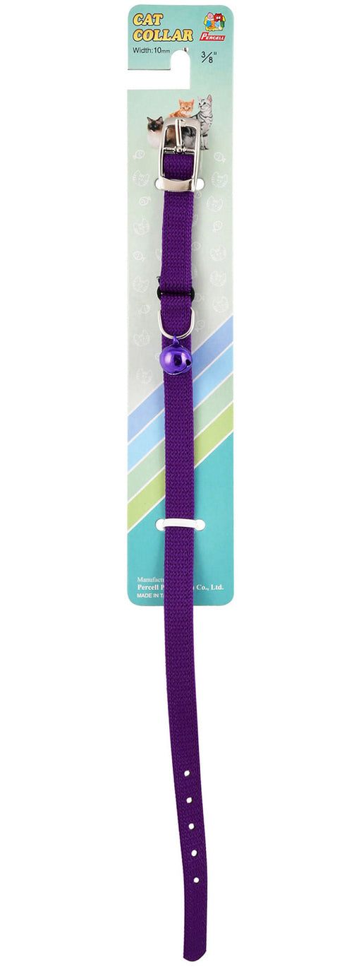 Jeffers Nylon Cat Collars - 10"L - Purple  