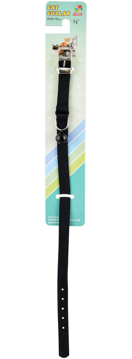 Jeffers Nylon Cat Collars - 12" - Black  