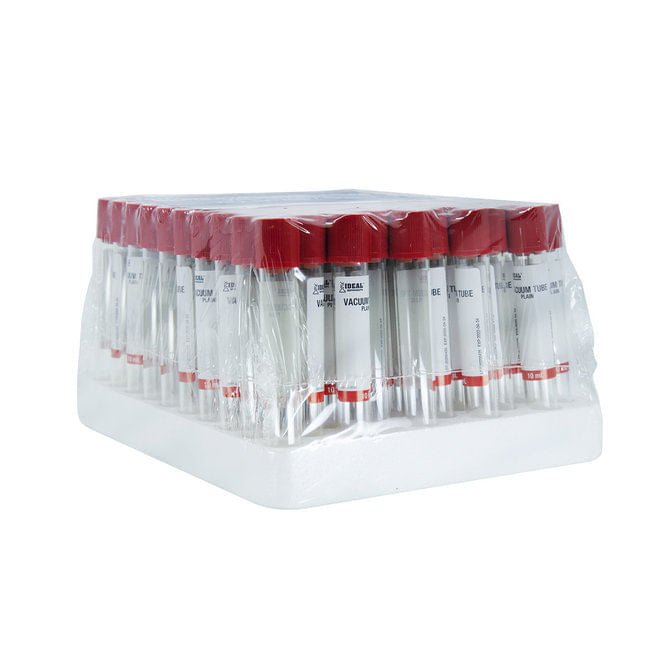 Ideal Blood Collection Vacuum Tubes, 100 ct/Red - Jeffers - Animal Health & Wellness > Medical Supplies