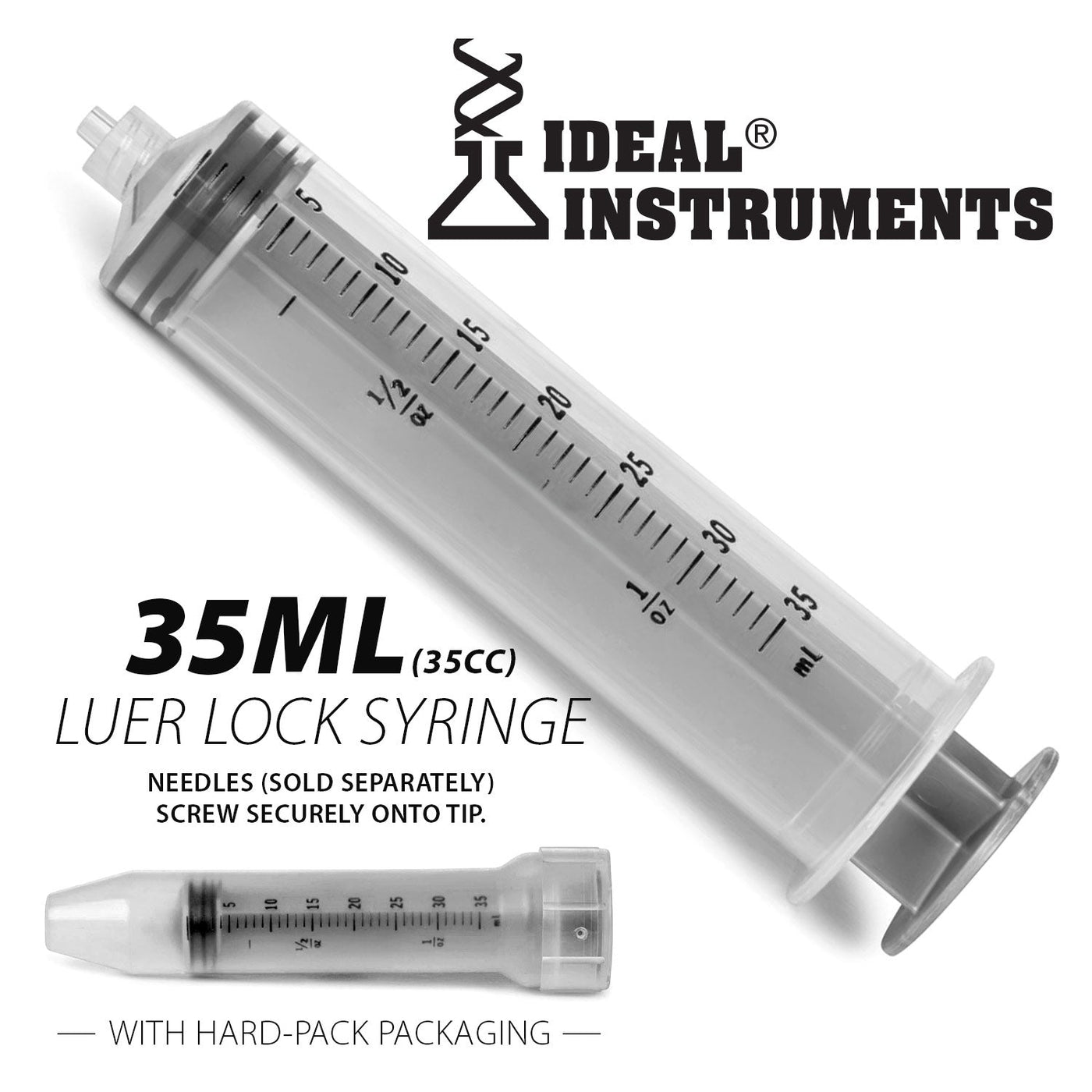 Ideal Luer Lock Syringes, Sold in Boxes — Jeffers