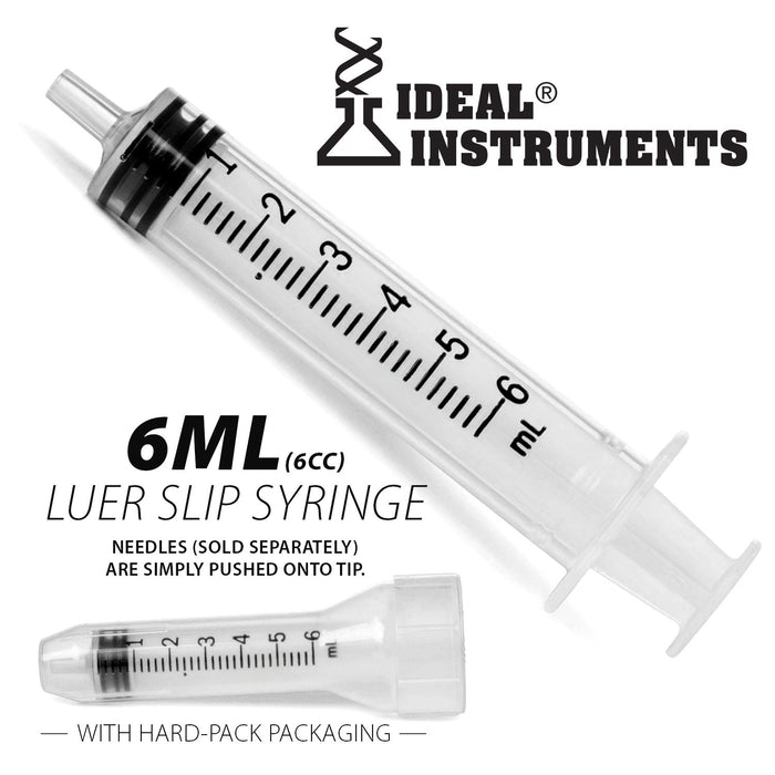 Ideal Luer Slip Syringes, Boxes - CSB2 - 6 mL, 50 Count - 8