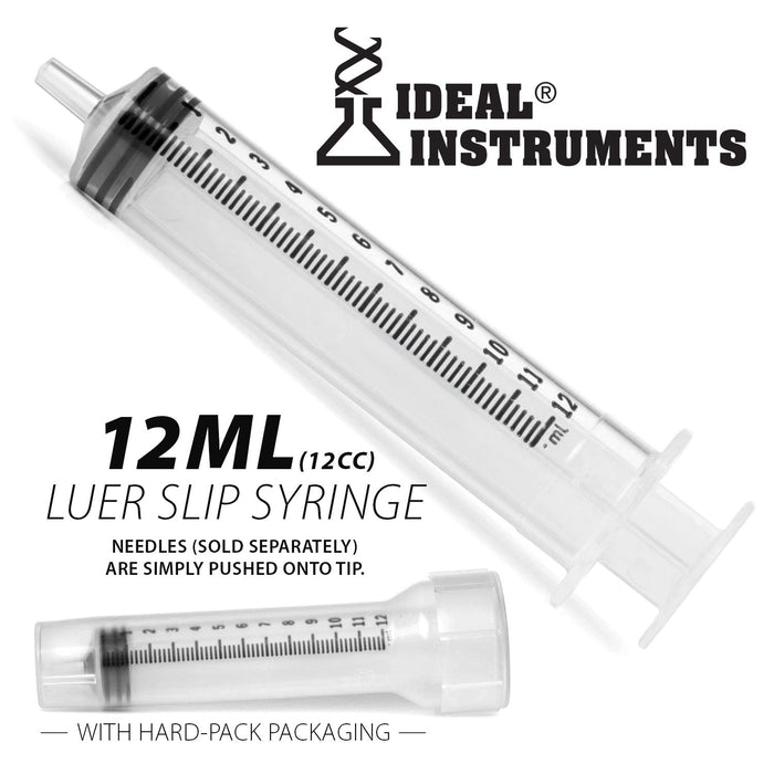 Ideal Luer Slip Syringes, Boxes - CSB3 - 12 mL, 80 Count - 10