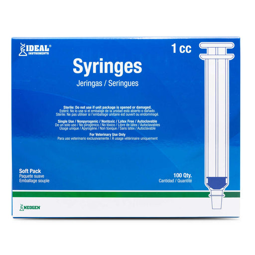 Ideal Luer Slip Syringes, Boxes - CSB9 - 1 mL, 100 Count - 1