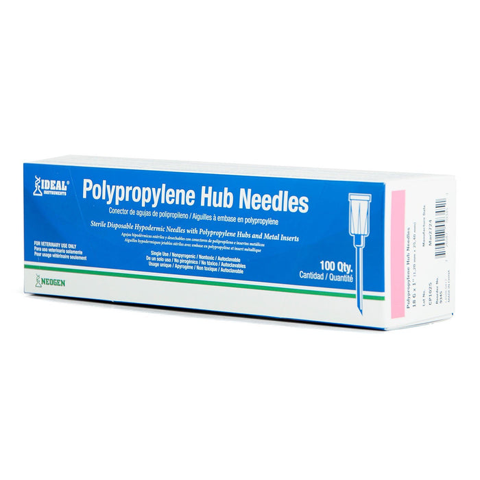 Poly Hub Injection Ideal Poly Hub Needles, Single Use Box of Needles | Polypropylene Hub ...