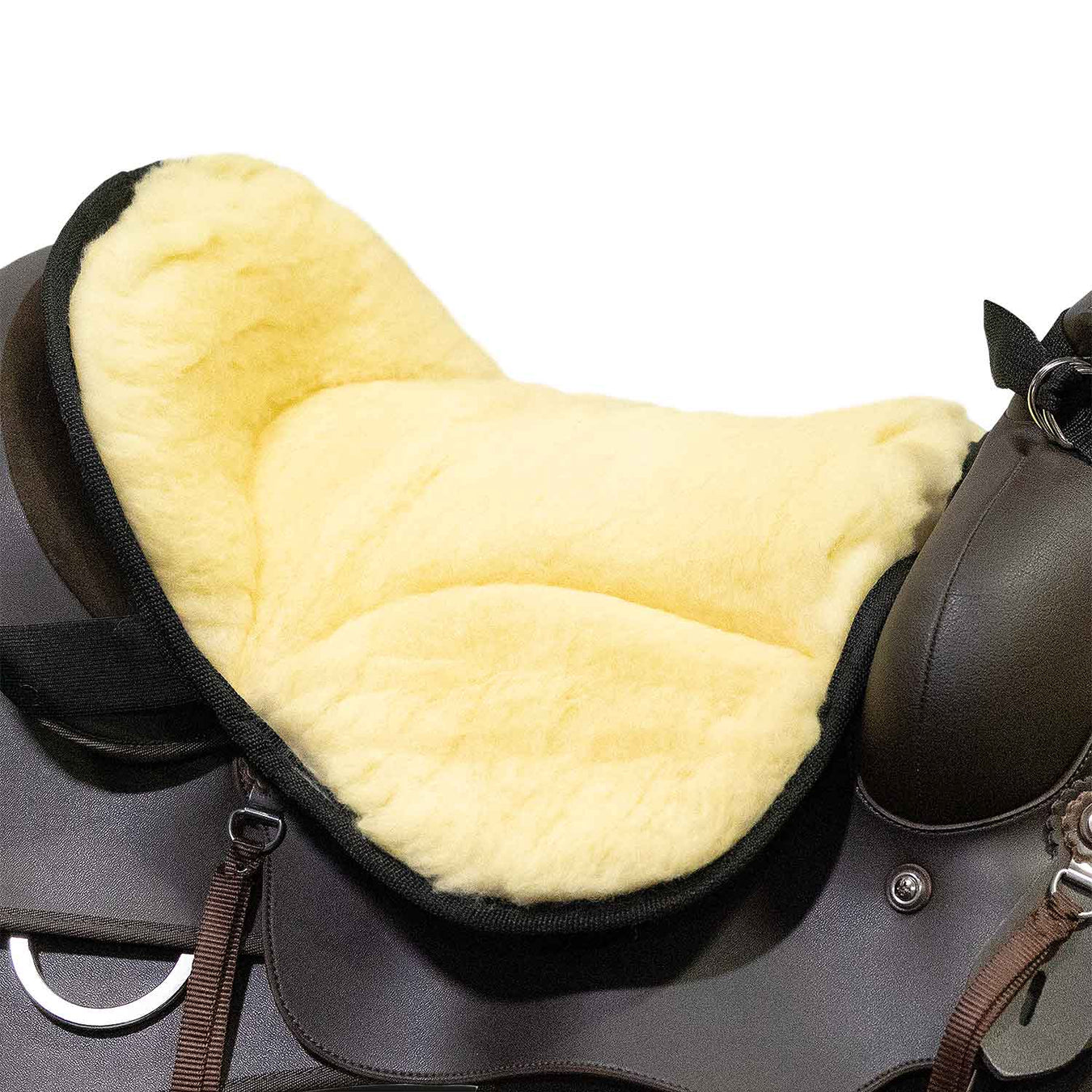 Impact Gel Fleece Seat Saver Horse Saddle Cushion, Tan - 4UA4 - Tan - 1