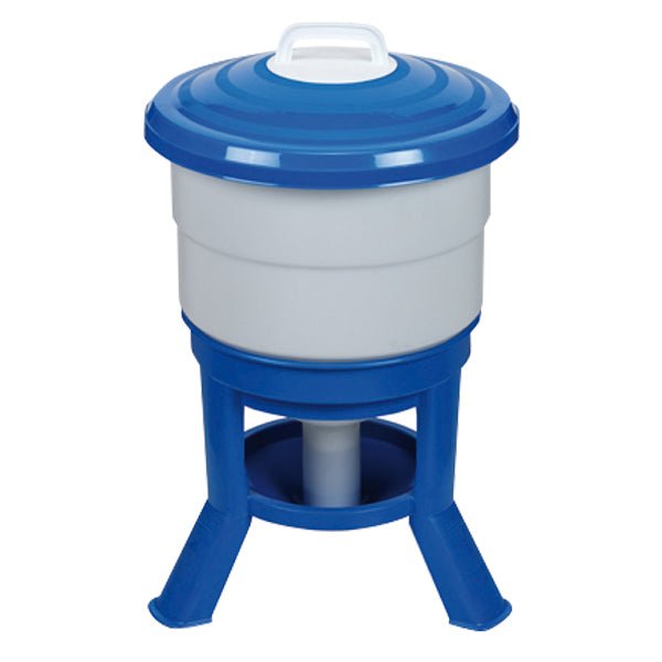 Imperial Chicken Waterer 40 Liter – Durable Poultry Drinker with Elevated Legs - GAUD7 - Blue/White - 40 Liter - 1