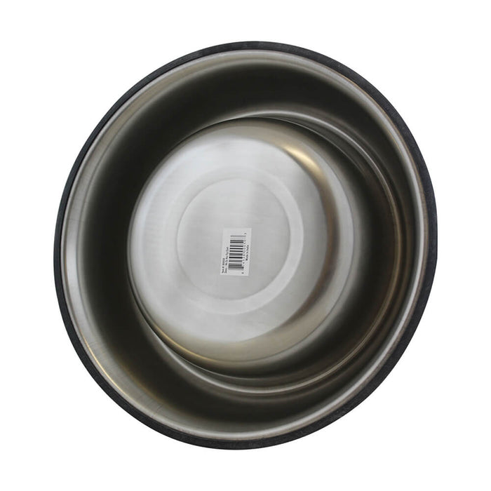 Indipets Non - Tip Stainless Steel Bowl - 010CL-WSSW-9 - 96 oz - 4