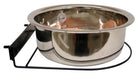 Indipets Stainless Steel Coop Cup with Screw - Nut Holder, 64 oz - Jeffers - Animal & Pet Supplies > Pet Bowls, Feeders & Waterers