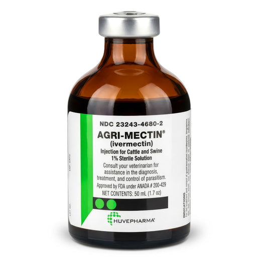 Injectable 1% Ivermectin Cattle & Swine Dewormer - LEF6 - 50 mL - 1