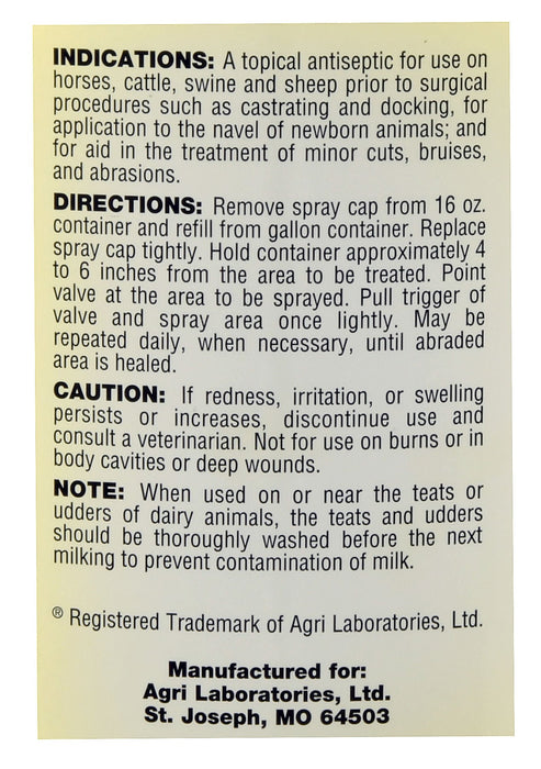 Iodine Wound Spray - Jeffers - Animal Health & Wellness > Skin & Coat Care