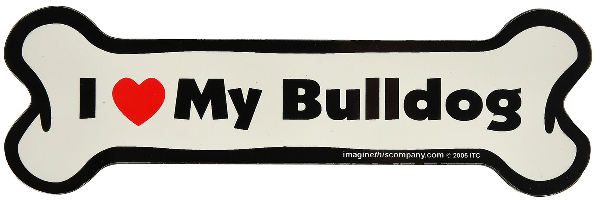 Bone Magnets, 7' x 2.25' - I Love My Mutt  