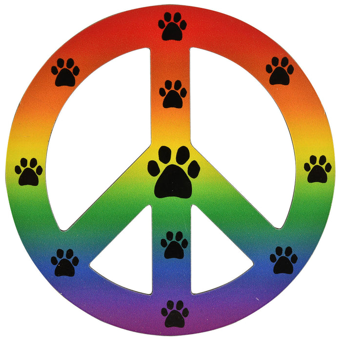 Peace Signs Magnet - Rainbow  