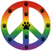 Peace Signs Magnet - Rainbow  