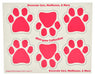 6 Mini-PAWS Magnets - Pink  