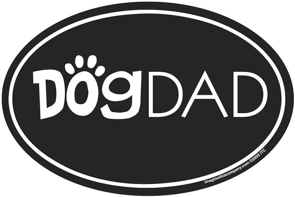 Oval Magnets, 6" x 4" (Dog) - Dog Dad  