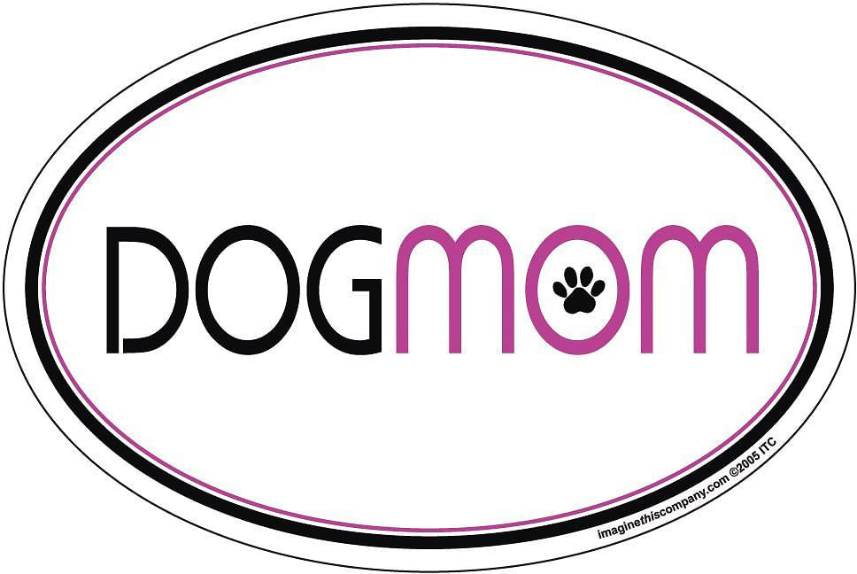 Oval Magnets, 6" x 4" (Dog) - Dog Mom  