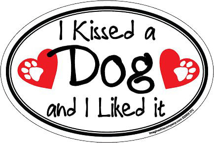 Oval Magnets, 6' x 4' (Dog) - Love Dogs  