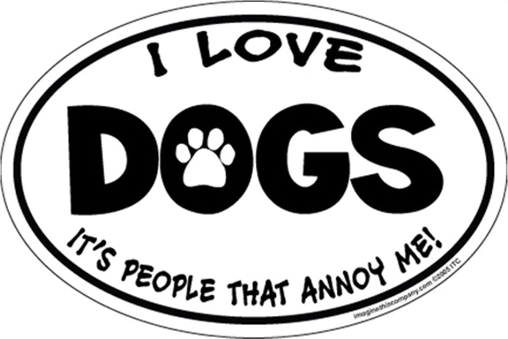 Oval Magnets, 6" x 4" (Dog) - Rescue/Rocks  