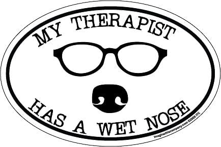 Oval Magnets, 6' x 4' (Dog) - Therapist/Wet Nose  