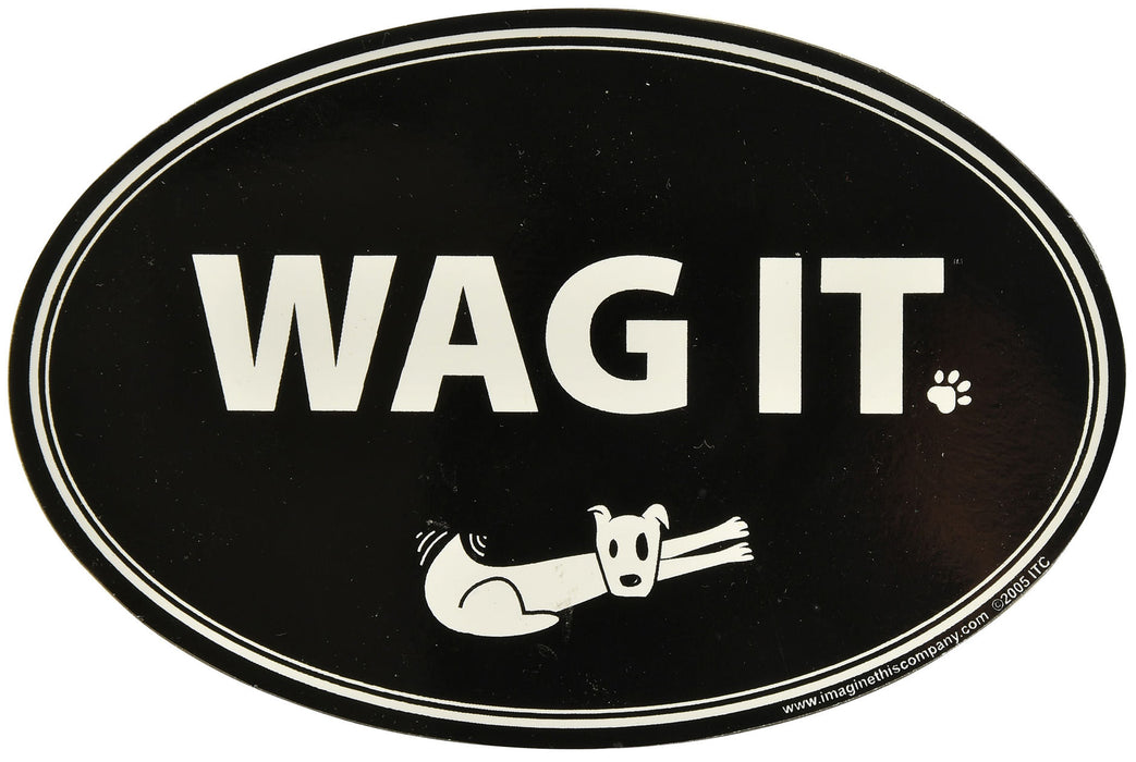 Oval Magnets, 6" x 4" (Dog) - Wag It  