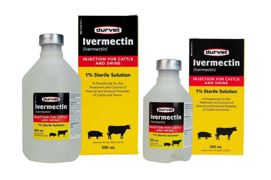 Ivermectin 1% Wormer Injection, 50 ml - Jeffers - Animal Health & Wellness > Medicine