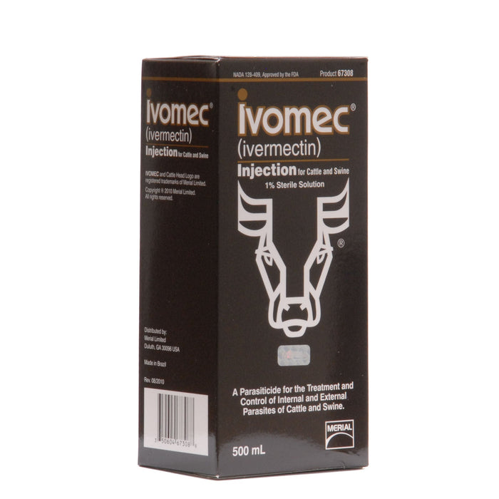 IVOMEC Injection (1%) Wormer for Cattle & Swine - Jeffers - Animal Health & Wellness > Medicine