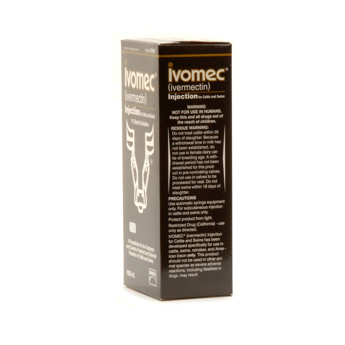 Wormec Injection IVOMEC Injection (1%) Dewormer for Cattle & Swine — Jeffers