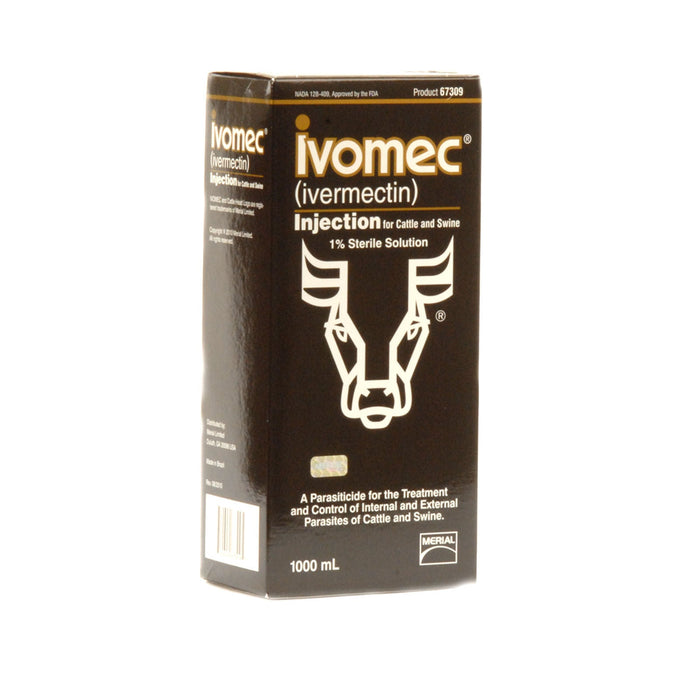 IVOMEC Injection (1%) Wormer for Cattle & Swine - Jeffers - Animal Health & Wellness > Medicine