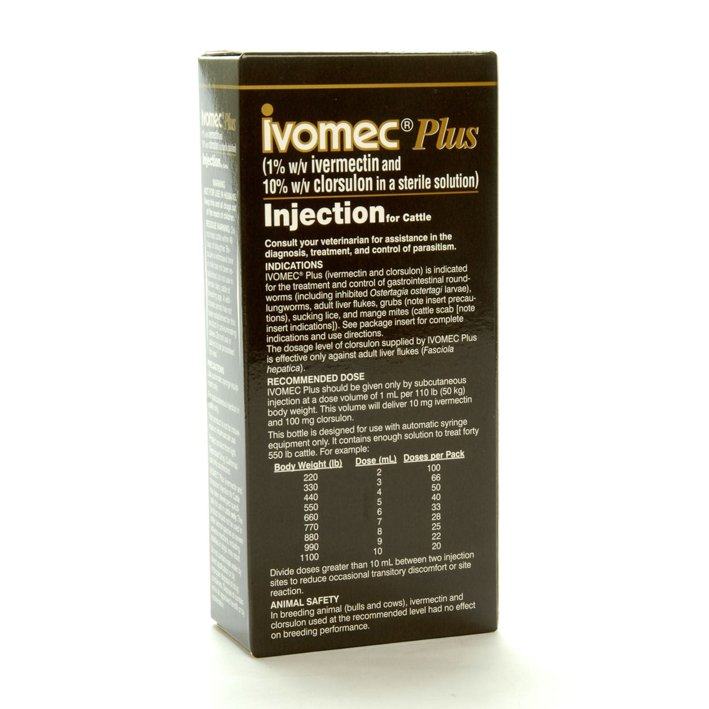Wormec Injection Ivomec Plus Injectable Wormer for Cattle — Jeffers