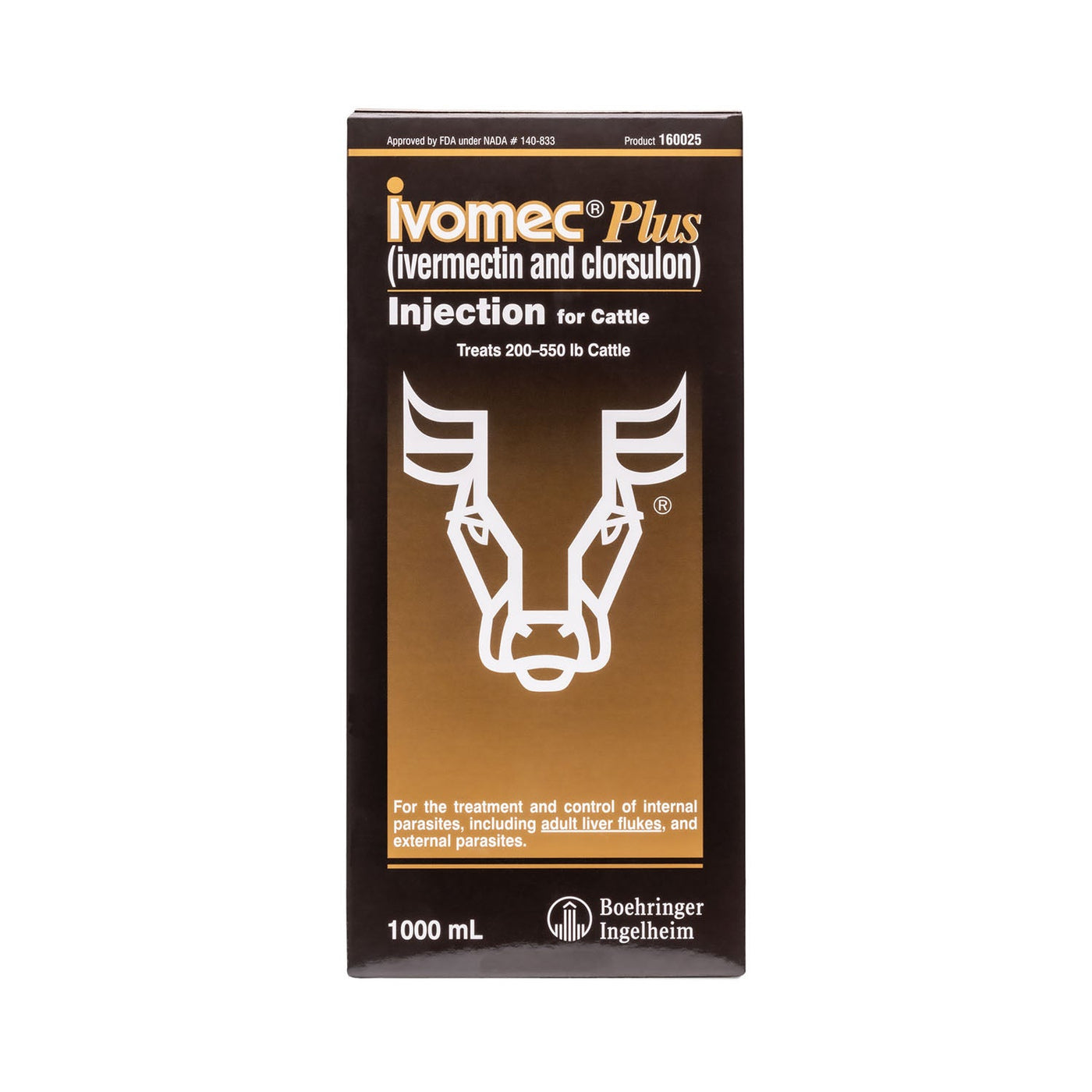 Ivomec Plus Injectable Wormer for Cattle — Jeffers